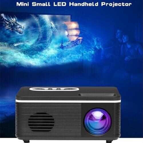 NewS361 Mini Home Projector LED Portable Mini Projector 1000 Lumens Supports 1080pHD Multiple languages for Home Theater Travel