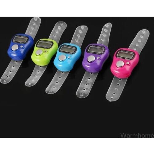 Mini Stitch Marker And Row Finger Counter LCD Electronic Digital Tally Counter For Sewing Knitting Weave Finger Counter S14 20