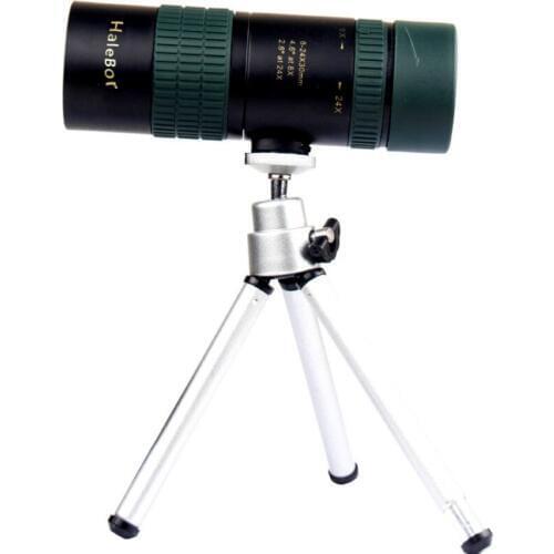 Mobile Phone Camera Monocular 8-24x30 Continuous Zoom HD High Magnification Portable Glasses Binoculars for Hunting