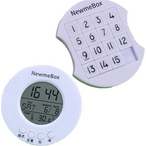 NBX Number Puzzle and Electronic Clock, Digital Puzzle netic Small Student Puzzle for Quicksand Pencil Box