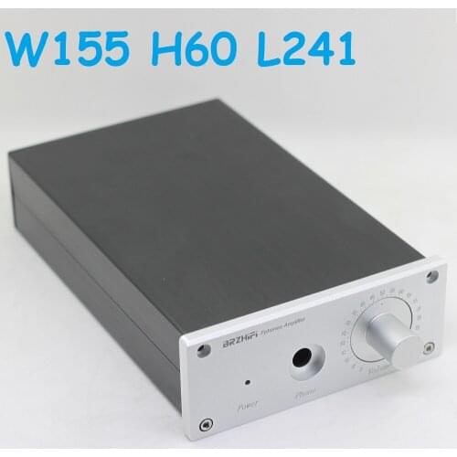 2021 New Headphone Amp Chassis DIY Aluminum Earphone Case Hifi Audio Enclosure Amplifier Housing W155 H60 L241 1506