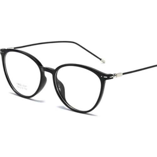 New Anti-Blue Light Simple Round Frame Lightweight Mens and Womens Fashion Reading Glasses -0.5,-1.0,-1.5,-2.0,-2.5 To -6.0