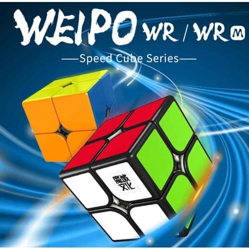 [Picube]MoYu Weipo WR/WR M cubo 2x2x2 Magnetic magic puzzle cube 2x2 Magic Cube 2x2x2 Speed Cube toys magico - Colorful
