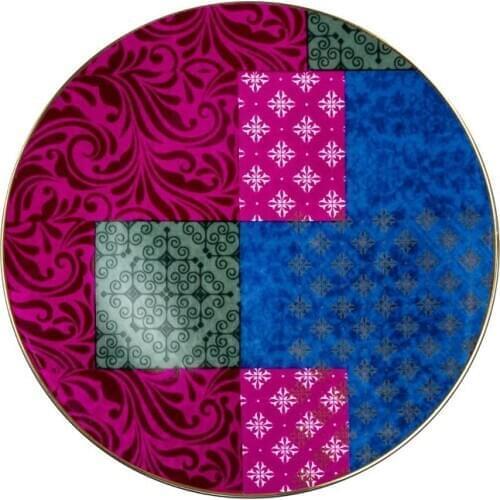 Porland Porselen Evoke Design 1 27 cm Flat Plate - Multicolour - 04ALM002720