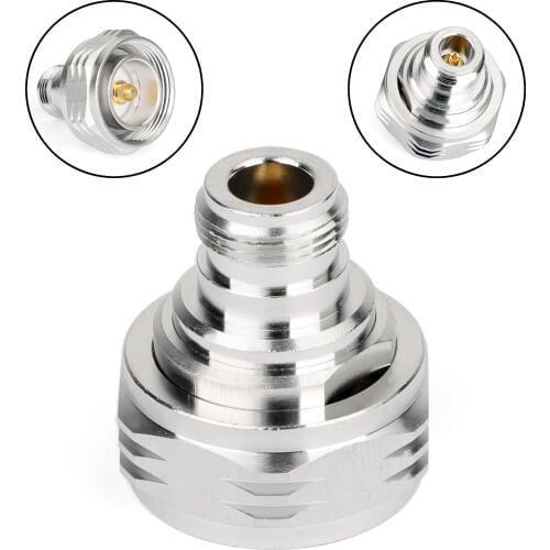 Areyourshop Sale Mini Jack Plug 1Pc Adapter 7 / 16 DIN Plug Male To N Female Jack RF Connector Straight M F Wire Connector PTFE