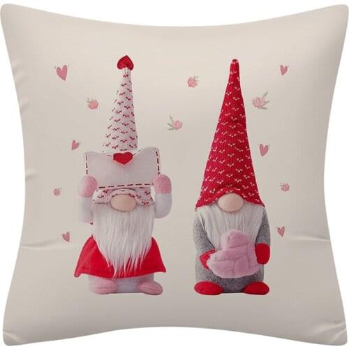 Christmas Dwarf Cushion Cover Linen Throw Pillow Case Home Sofa Car Bedroom Cushion Case Home Office Living Room