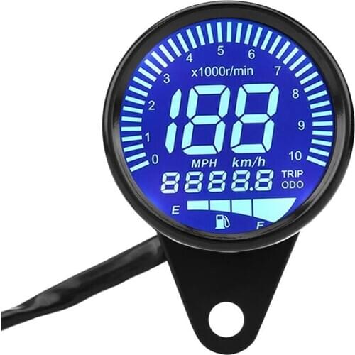 DC 2V Universal Motorcycle Speedometer Gauge Meter Waterproof LED Backlight Digital Odometer Speed for Yamaha Honda,Etc