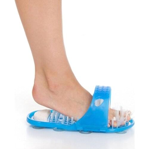 Bath Men Shoe Massager Slippers for Feet Pumice Stone Foot Scrubber Shower Brush Foot Bathroom Products Foot Care Cleaning