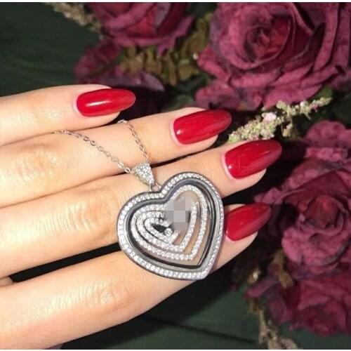 Xc464 Luxury Designer Fashion 925 Sterling Silver Jewelry zirconia star shape cv