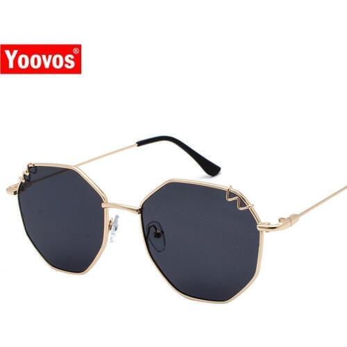 Yoovos Vintage Luxury Women Sunglasses Metal Brand Designer Eyeglasses Men Fashion Shopping Street Beat Oculos De Sol Gafas