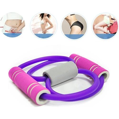Women Yoga Stretch Strap Multi-Colors 8 Shape Belt Fitness Exercise Gym Rope Figure Chest Resistance Yoga Fitness Bands