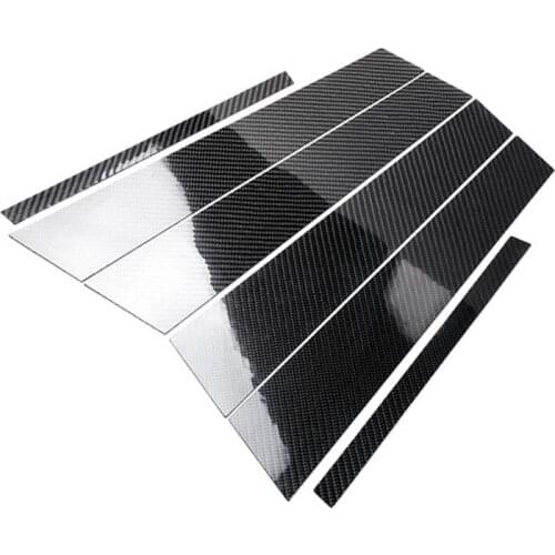 1set Car B-pillars Decorative Cover Sticker Brand New Black Moulding Styling Accessories For BMW Old 3 Series E90 2005-2012