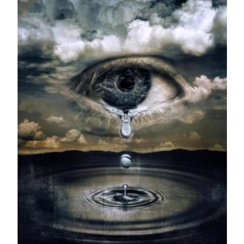 100% Full 5D Diy Daimond Painting Tears Scenery 3D Diamond Painting Full Round Rhinestones Diamant Painting Embroidery Decor