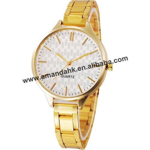 100pcs/lot New New Fashion Thin Alloy Woman Watch Woman No Rhinestone Watches Thin Metal Watchband Lady Dress Wrist Watches