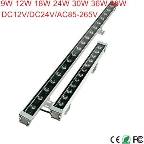 4pcs/lot Free Shipping AC85~265V High-power led 24W LED Wall Washer Light Led flood light waterproof led lamp 1000*46*46mm