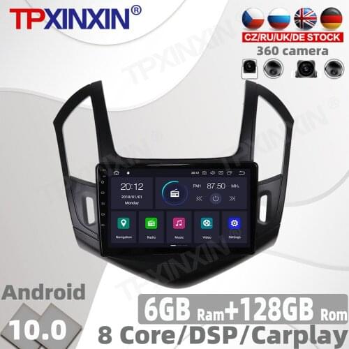 128GB PX6 Android 10.0 For Chevrolet CRUZE 2012 - 2015 Car Radio Multimedia Video Player Navigation GPS Auto 2Din 2 Din No DVD
