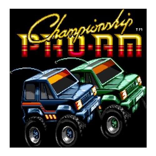 Championship Pro-Am 16 bit MD Game Card For Sega Mega Drive For Genesis