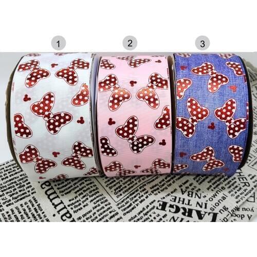 Designer custom ribbon 3 inch 75 mm printed holographic ribbon foil ribbon 50 yard