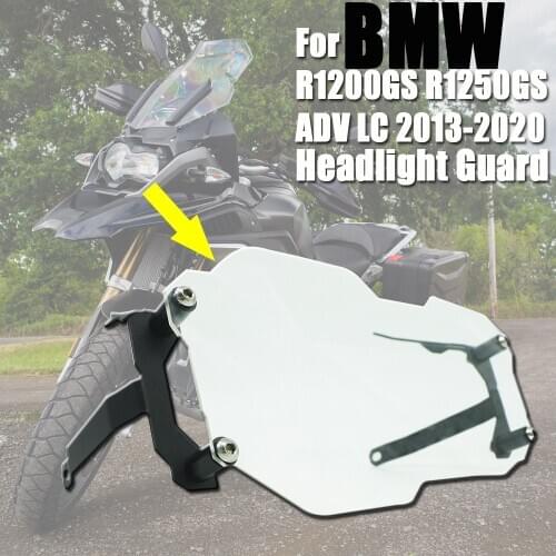 For BMW R1200GS Adv LC R1200 adventure R1250GS R 1250 GS 2013-2020 Motorcycle Headlight Guard Protector Lens Cover Transparent