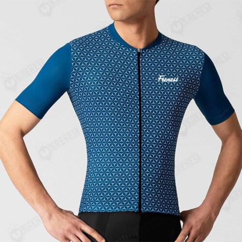 FRENESI Quality 2020 Race Fit Short Sleeve Jersey Men Pro Team Aero Cycling Breathable Bike Shirt Maillot Ciclismo Hombre