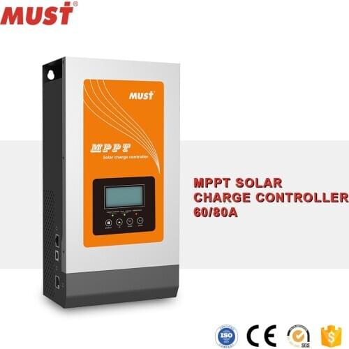 MUST 60A 80A 240v 220v 24v ac dc hybrid mppt high voltage solar charge controller