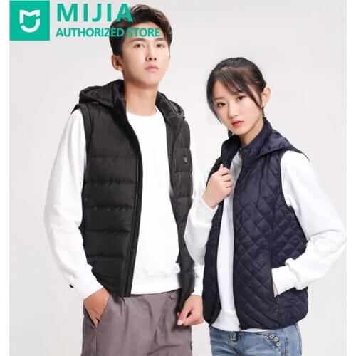 Xiaomi Mijia PMA Cool Easy Graphite Vest Three-speed Adjustable Sleeveless Warm Jacket Large area can be heated and washed Suita