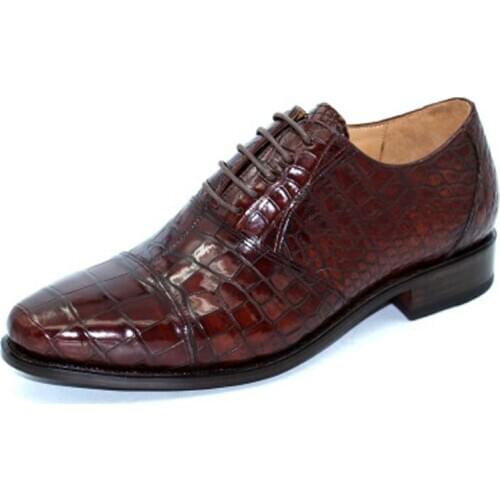 Hubu new crocodile leather shoes import crocodile shoes Men shoes pointed shoes trend business Men shoes