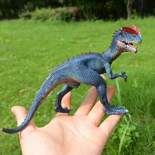 Simulation Animal Figure Dilophosaurus Realistic Jurassic Dinosaur World Model Toy Birthday Gift For Boys Educational