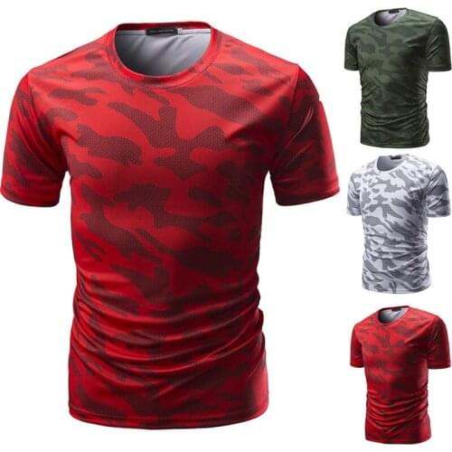 Camouflage T-shirt 2021 summer mens and womens short-sleeved European and American style tops 3D printing colorful clothing