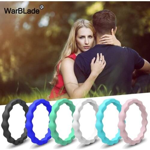 2019 New 4-10 Size Food Grade FDA Silicone Finger Rings 3mm Hypoallergenic Crossfit Flexible Rubber Ring For Women Wedding Rings