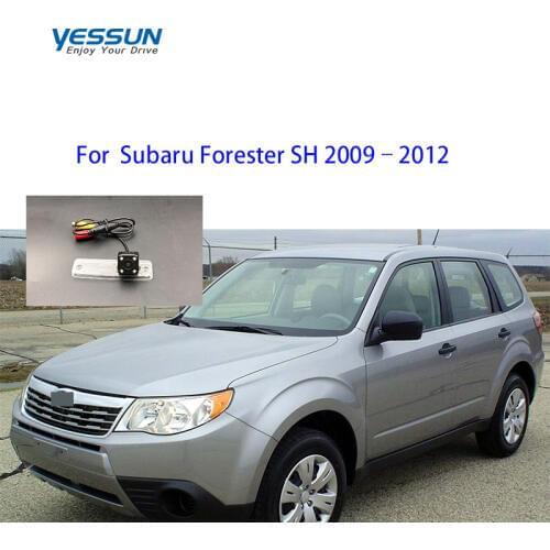 For Subaru Forester SG SH 2009 2010 2011 2012 HD CCD Rear View Reverse Backup Camera /license plate housing mount