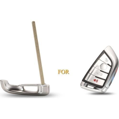 Kutery Remote Car Smart Key Keyless Emergency Insert Uncut Blade Blank For BMW F CAS4 5 7 Series X5 X6 2014 2015 2016