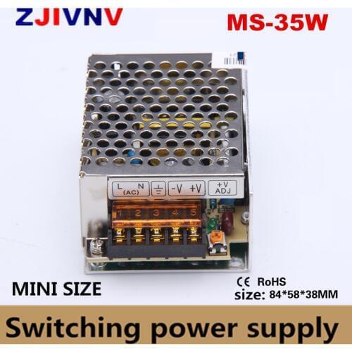 Small volume 35w Switching Power Supply AC 100V-220V to DC 5v 12v 15v 24v power supply 5v 5a single output smps 12v 3a mini size