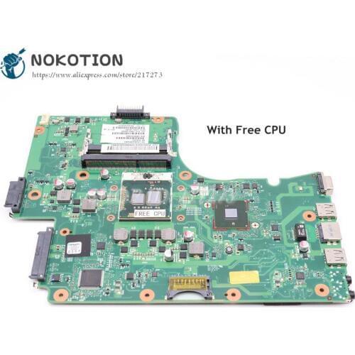 NOKOTION V000225000 MAIN BOARD For Toshiba Satellite C655 Laptop Motherboard 6050A2355202 HM55 DDR3 Free cpu
