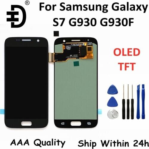 OLED LCD Display For Samsung Galaxy S7 G930 LCD Display Touch Screen Digitizer TFT LCD For Samsung S7 G930 Display Replacement