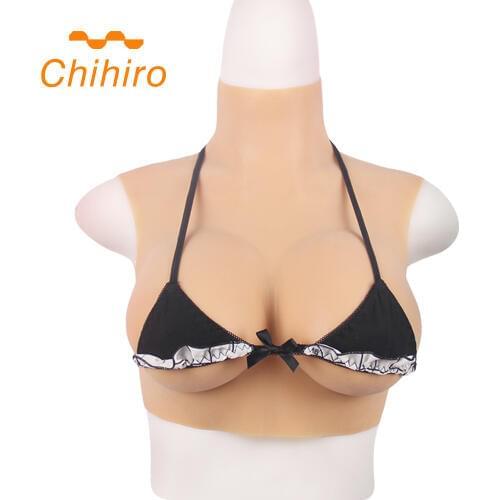 Realistic Silicone Breast Forms Artificial Huge D Cup False Boobs Crossdresser Transgender Bra Drag Queen Cosplay