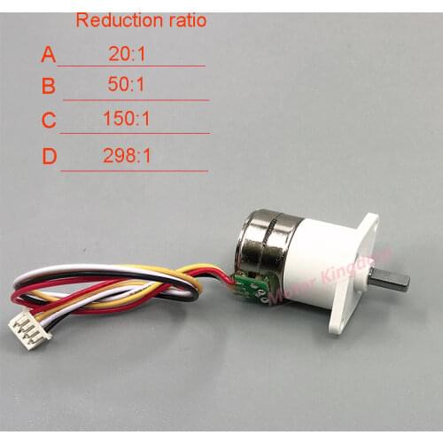 15MM Stepping Gear Motor DC5V 6V 40 Ohm 2-phase 4-wire Metal Gearbox High Torque Stepper Motor With Dust-proof Housing