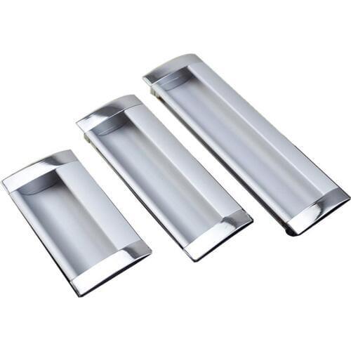 Cabinet door cupboard cabinet concealed hidden embedded drawer invisible handle aluminum alloy dark handle