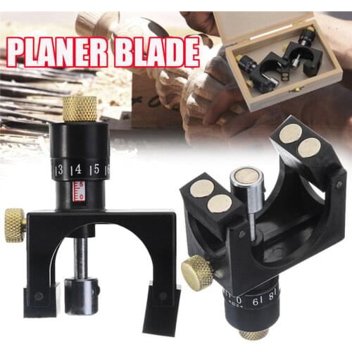 2Pcs /set Wood Planer Jointer Knife Setting Jig Planer Blade Woodworking Cutter Aligner Plastic with Magnet Material