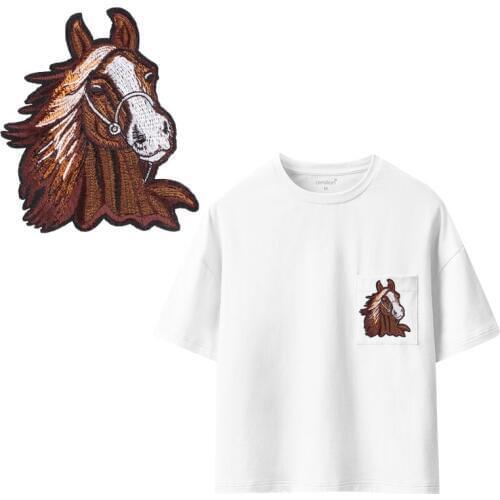 Cat horse bird Heat Transfer Patches For Stripe Clothes Patch A-level Washable Iron On Applique DIY Clothing Sticker