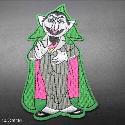 Vampire Dracula Iron On Embroidered Clothes Patches For Clothing Stickers Garment Apparel Accessories