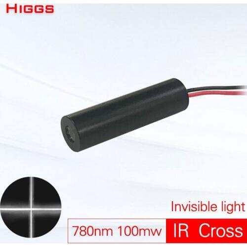 High quality 780nm 100mw infrared cross laser module invisible light IR position locator marking industrial grade customizable