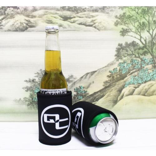 200pcs/lot Print Logo Australia Stubby Holders Neoprene Beverage Holder Stubbie For Business Beer Can Coolers Promotional Gift