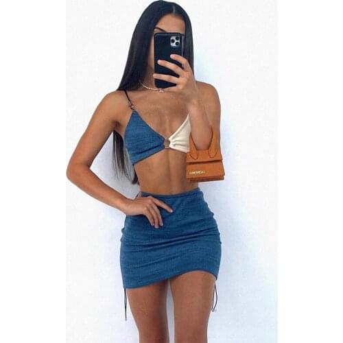 2021 Ruched Cut-out Sexy Backless Mini Dress Bodycon Cryptographic Spaghetti Strap Drawstring Club Party Sleeveless Dresses