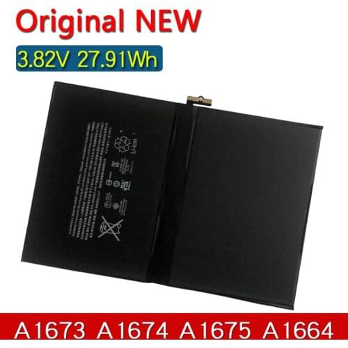 A1664 New Original Tablet Battery For Apple IPad pro 9.7 A1673 A1674 A1675 3.82V 27.91Wh pro9.7 Bateria