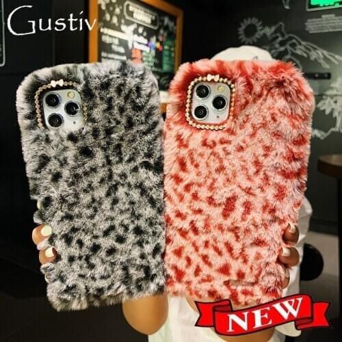 Luxury Leopard Phone Case For Samsung A71 Case A11 A21 A21s A31 A41 A51 A81 A91 M11 M31 M31s A31s A42 M51 Fluffy Plush Warm Case