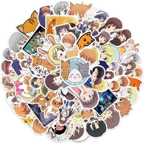 DB737 Fruit Basket Anime Kids Stickers for Laptop Guitar Luggage Phone Waterproof Graffiti Decal Sticker Kid Toys