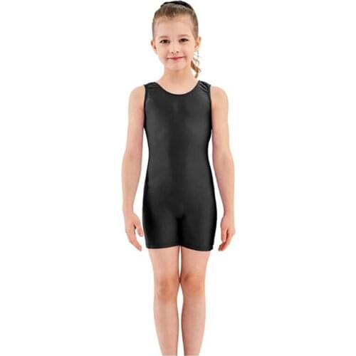 Speerise Kids Sleeveless Tank Leotards Spandex Gymnastic Unitard Biketard Girls Professional Athletic Dancewear Jumpsuit