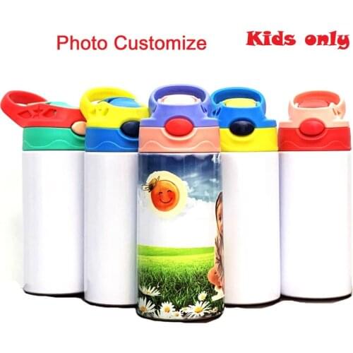 350ML Children Kids Thermos DIY LOGO customize Photo Name Creative Gifts School Kindergarten