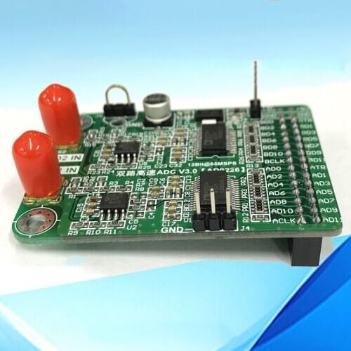 1PC Dual Channel High Speed AD Module AD9226 Parallel 12 Bits AD 65M Data Collection FPGA Development Board Power Supply Pin